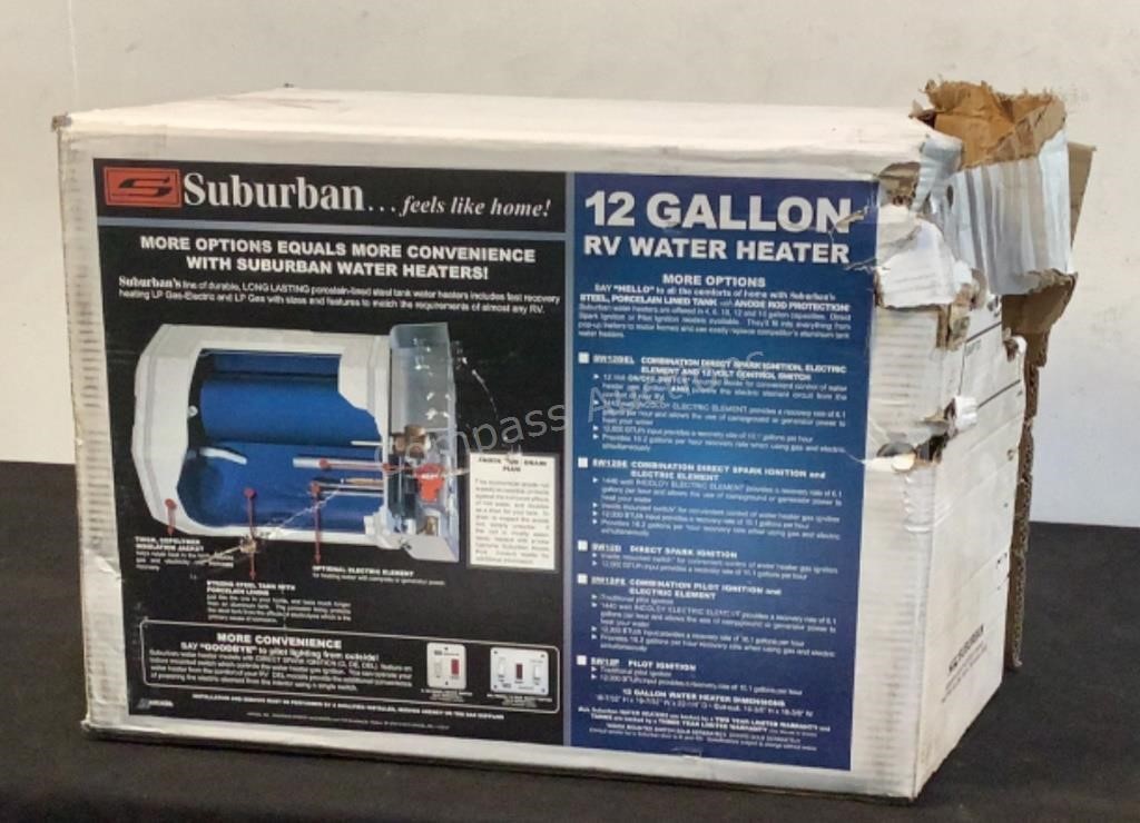 Suburban 12 Gal RV Water Heater SW12DEL