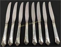 (8) Sterling Silver Handle Butter Knives