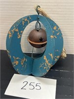 Metal country bell decor