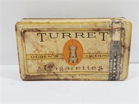 Turret Cigarette Tin Full of Old Stamps