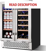 COLZER 24 Dual Zone Wine & Beverage Fridge