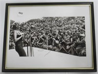 Reproduction framed Marilyn Monroe black and