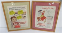 (2) Vintage Soap Powder advertising pictures from