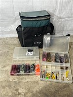 tacklebox with various artificial bait