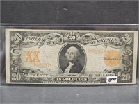 $20 US Gold Seal Gold Note  1882