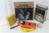 Vtg. Radios, Smith-Corona M.C., Otis Redding Vinyl