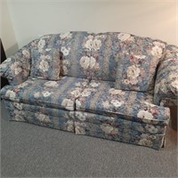 Clean Floral Double Size Sofa Bed