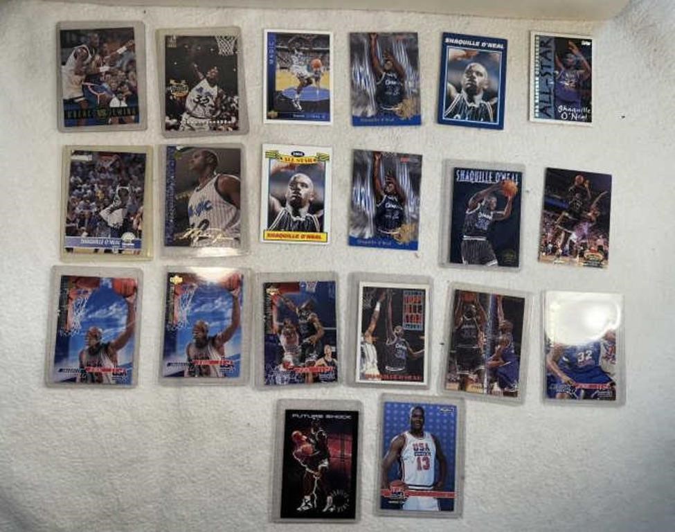 Lot Of 20 90s Shaquille O’neal Basketball Cards
