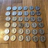 (36) 1979 Susan B Anthony $1 Coins - Narrow Rim