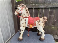 VINTAGE MOBO STEEL PEDAL RIDE ON HORSE TOY