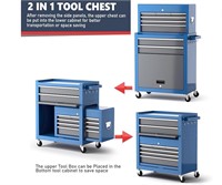 8 drawer tool chest BLUE