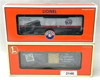 Lionel Empire State & Stamp Train Boxcars.
