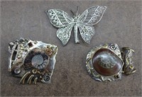 Sterling Silver & 925 Jewelry Broaches