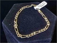 14k GOLD chain bracelet, 10.2g