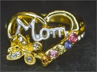 Gemstone mom ring size 8