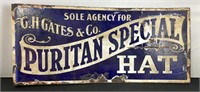 Puritan Special Hat Flange Sign Double Sided