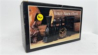 Train voice alarm clock