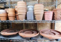 CLAY PLANTERS/ROLLING BASES