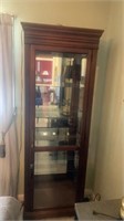 26 x 78 x 12 inches Curio Cabinet w light and key