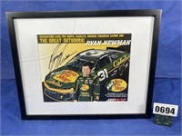 NASCAR #31 Ryan Newman Picture, As Is Glass