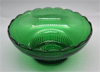 1950s E. O. Brody Co. Green Glass Bowl