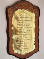 Ten Commandments Plaque