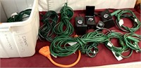 Large Assortment Of Extension Cords And Timers