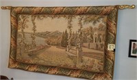 Italy Tapestry with Rod 3’ X 57”