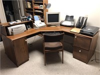 Desk, Chair, Scanner, Printers, Vintage Monitor …