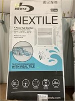 Nextile 4 piece tub wall set glossy composite