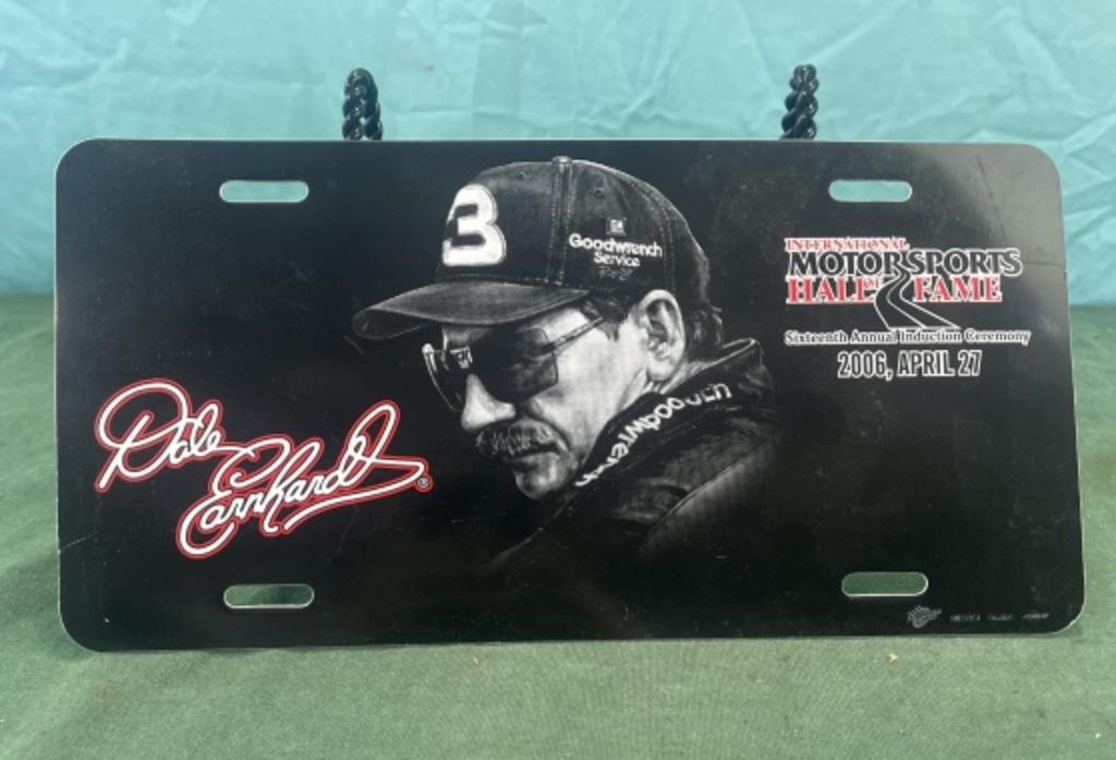 Dale Earnhardt front license plate