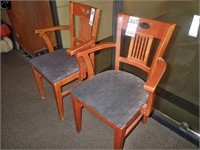 2 Wood Occasional Chairs