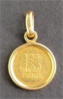 24k Coin Pendant