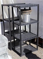 (2) Plastic Shelving Units