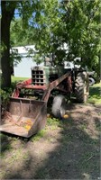 Oliver. 1600 with westendorpf loader and bucket,