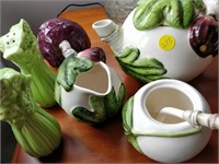 vegetable shakers , tea pot, c/s etc.
