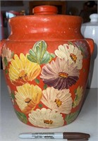 Vintage Ransburg Genuine Hand Painted Cookie Jar