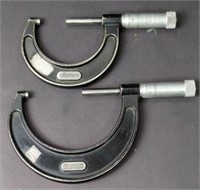 Starrett Micrometers x 2 - 1-2" and 2-3"