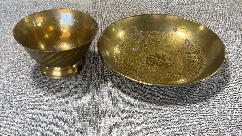 Two Brass Bowls