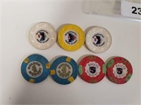 Assorted Poker Chips: Bally's Las Vegas $5,