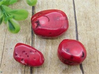 RED CORAL ROCK STONE LAPIDARY SPECIMEN