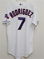 Authentic Signed Ivan Rodriguez Jersey, TX
