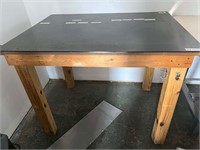 Black Top Table 36x48x36