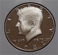 PROOF KENNEDY HALF DOLLAR-1982-S