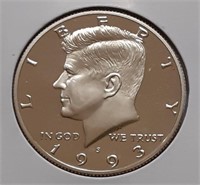 PROOF KENNEDY HALF DOLLAR-1993-S