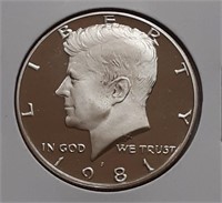 PROOF KENNEDY HALF DOLLAR-1981-S