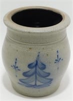* Vintage 1993 Rowe Pottery Salt Glaze Crock - 4