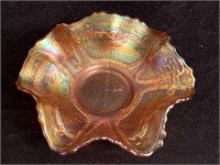 6” Fenton Marigold Carnival Glass Bowl