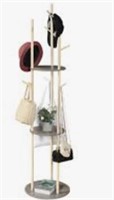 Liwshwz Coat Rack Standing, Wooden Coat Stand,