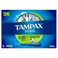 96-Pk Tampax Pearl Super Tampons